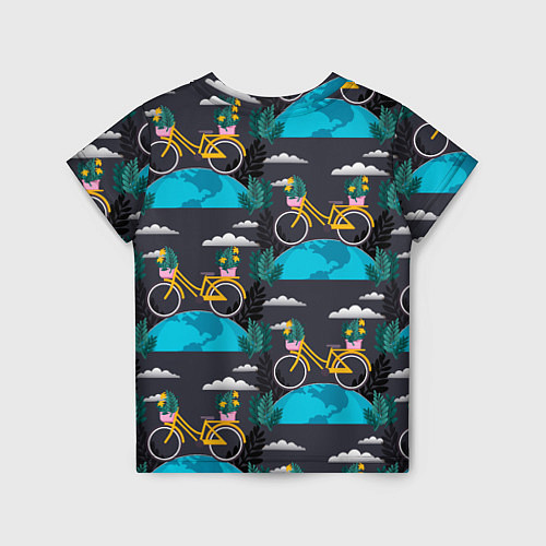 Детская футболка Велопрогулка / 3D-принт – фото 2