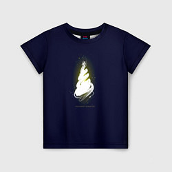 Детская футболка Рождество светящаяся ёлка