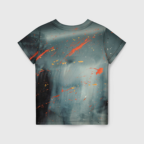 Детская футболка Абстрактное множество костюмов в тумане и краски / 3D-принт – фото 2