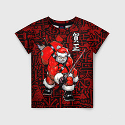 Детская футболка Santa Claus Samurai