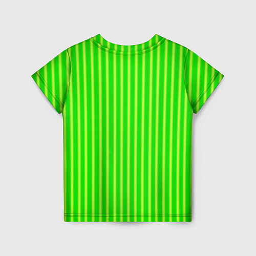Детская футболка Полосы сочное яблоко / 3D-принт – фото 2