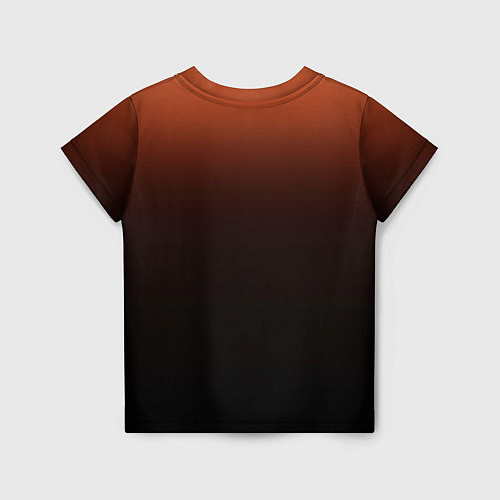 Детская футболка Благородный коричневый градиент / 3D-принт – фото 2