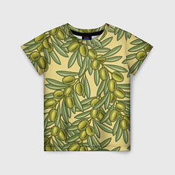 Детская футболка Винтажные ветви оливок