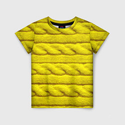 Футболка детская Жёлтый свитер - Осень-Зима 2028, цвет: 3D-принт