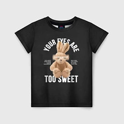 Футболка детская Rabbit too sweet, цвет: 3D-принт