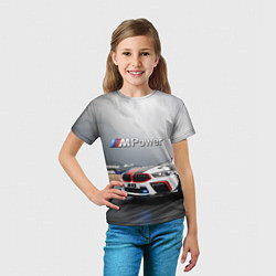 Футболка детская BMW M8 Safety car, цвет: 3D-принт — фото 2