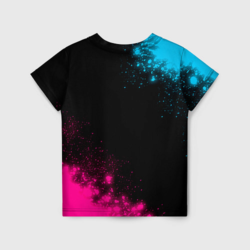 Детская футболка Liverpool - neon gradient: надпись, символ / 3D-принт – фото 2