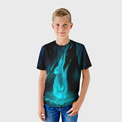 Футболка детская Дух кролика, цвет: 3D-принт — фото 2