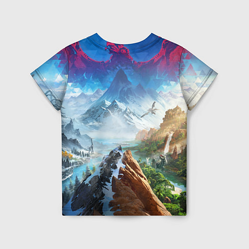 Детская футболка Horizon call of the mountain keyart / 3D-принт – фото 2