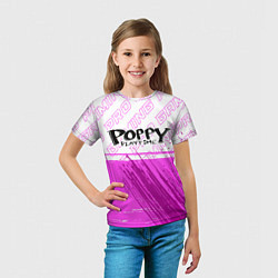 Футболка детская Poppy Playtime pro gaming: символ сверху, цвет: 3D-принт — фото 2
