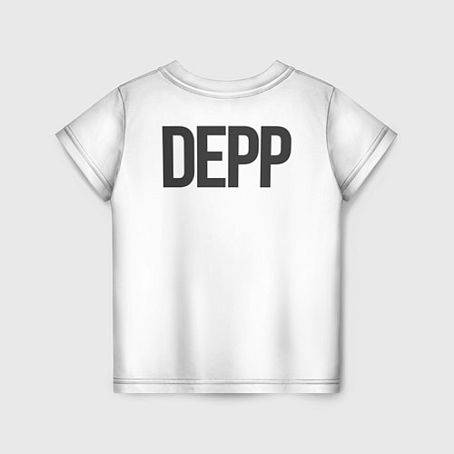 Детская футболка Джонни Депп - рисунок / 3D-принт – фото 2