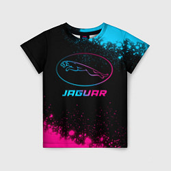 Футболка детская Jaguar - neon gradient, цвет: 3D-принт