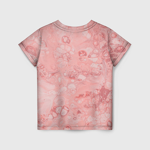 Детская футболка Розовые волны / 3D-принт – фото 2