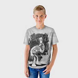 Футболка детская Клэймен и Вилли Тромбон, цвет: 3D-принт — фото 2