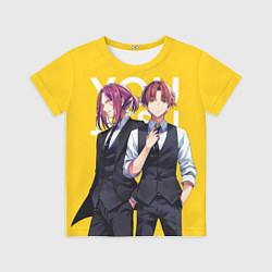 Футболка детская Какеру и Киётака, цвет: 3D-принт