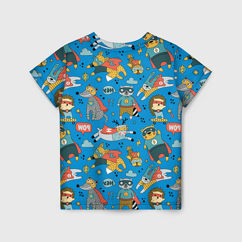 Детская футболка Животные-супергерои / 3D-принт – фото 2