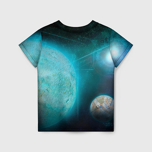 Детская футболка Космос и планеты / 3D-принт – фото 2
