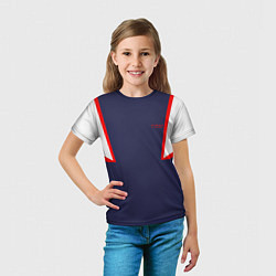 Футболка детская FIRM с белыми плечами, цвет: 3D-принт — фото 2