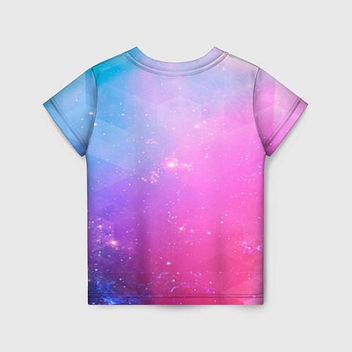 Детская футболка Звёздное геометрическое небо / 3D-принт – фото 2
