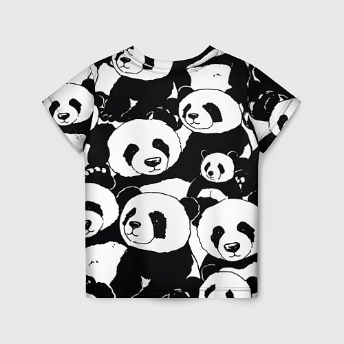 Детская футболка С пандами паттерн / 3D-принт – фото 2
