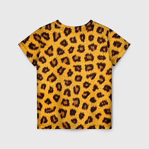 Детская футболка Текстура леопарда / 3D-принт – фото 2