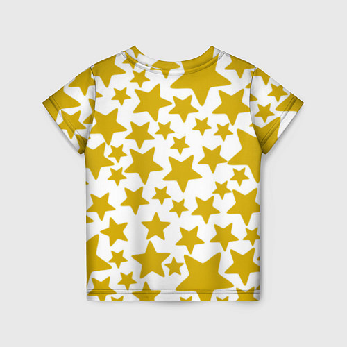 Детская футболка Жёлтые звезды / 3D-принт – фото 2