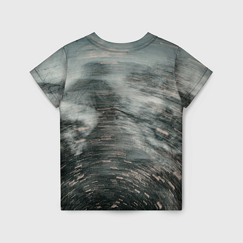 Детская футболка Абстрактная закрученная тьма и туман / 3D-принт – фото 2