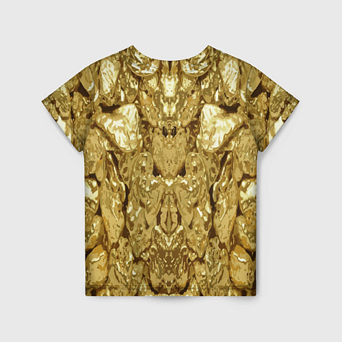 Детская футболка Золотая кожа / 3D-принт – фото 2