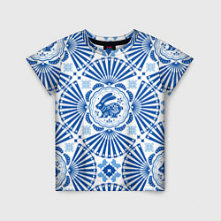 Футболка детская Blue rabbit, цвет: 3D-принт