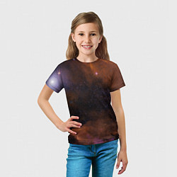 Футболка детская Космос и множество звёзды, цвет: 3D-принт — фото 2