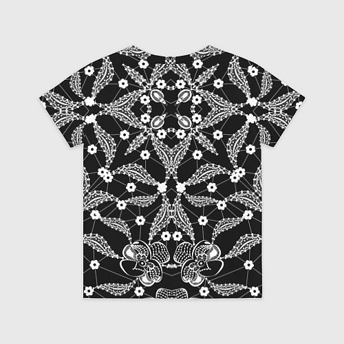 Детская футболка Кружевной ажурный узор / 3D-принт – фото 2