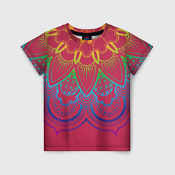Футболка детская Viva magenta mandala, цвет: 3D-принт