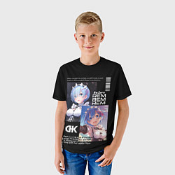 Футболка детская Re: Zero жизнь с нуля в другом мире, цвет: 3D-принт — фото 2