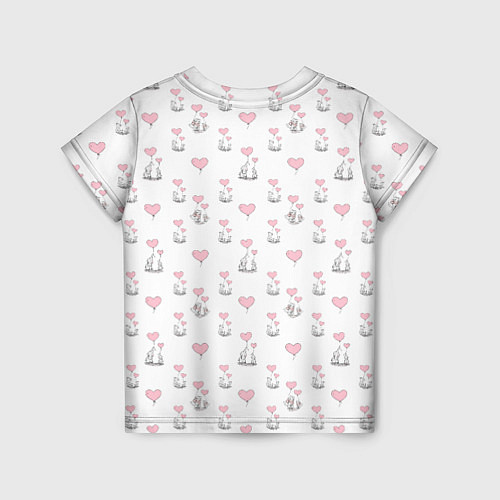 Детская футболка Зверушки, родительская любовь / 3D-принт – фото 2