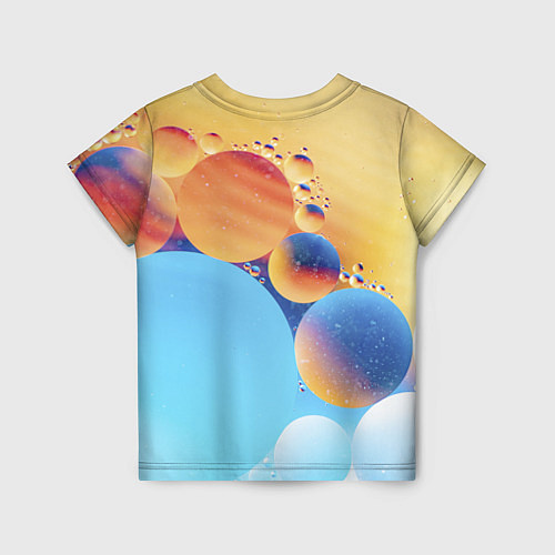 Детская футболка Абстрактные круги с разными красками / 3D-принт – фото 2