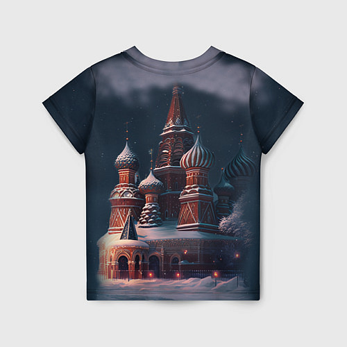 Детская футболка Лиса на Красной площади / 3D-принт – фото 2