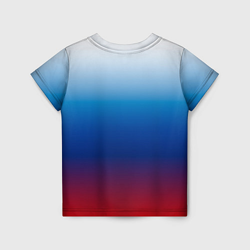 Детская футболка Триколор Росии - градиент / 3D-принт – фото 2