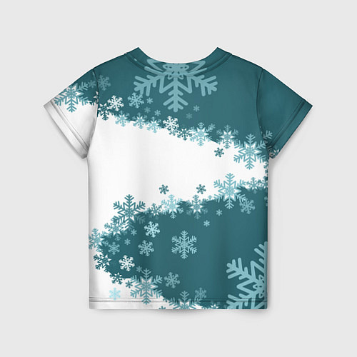 Детская футболка Сноуборд синева / 3D-принт – фото 2