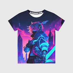 Футболка детская Cyber boy Genshin, цвет: 3D-принт