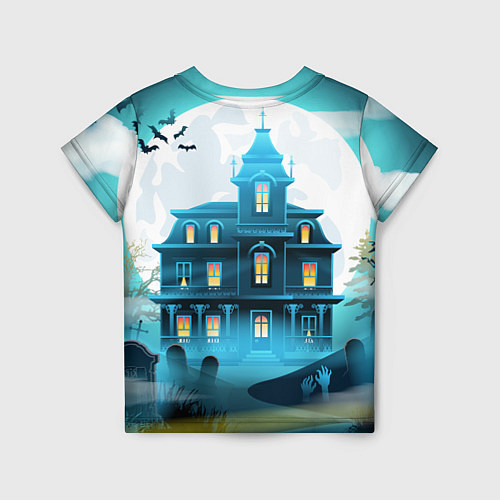 Детская футболка Семейка Аддамс - старый замок / 3D-принт – фото 2