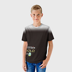 Футболка детская Где золото, цвет: 3D-принт — фото 2