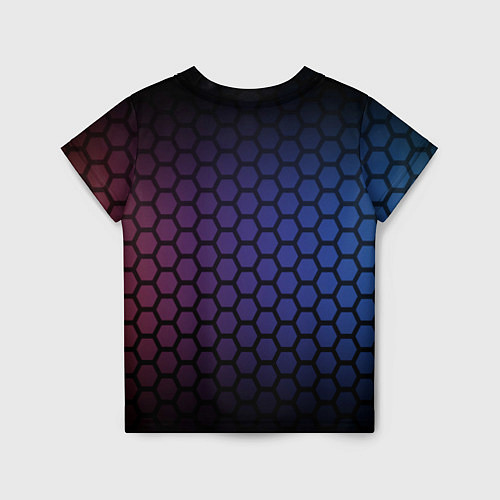 Детская футболка Abstract hexagon fon / 3D-принт – фото 2