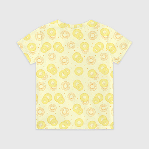 Детская футболка Узор из колец ананаса / 3D-принт – фото 2