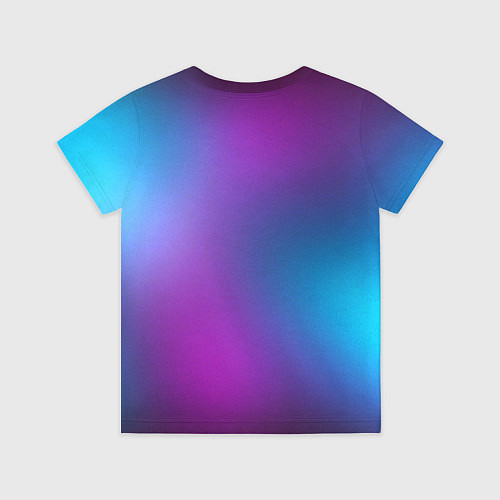 Детская футболка НЕОНОВЫЙ ГРАДИЕНТ / 3D-принт – фото 2