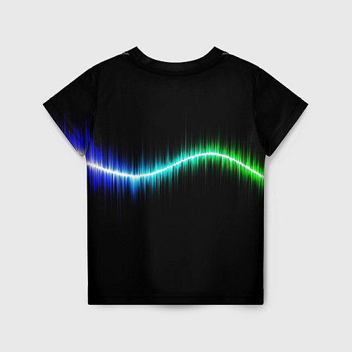 Детская футболка Неоновый разрез Neon / 3D-принт – фото 2