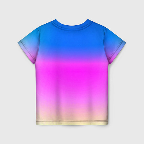 Детская футболка Неоновые краски космоса / 3D-принт – фото 2