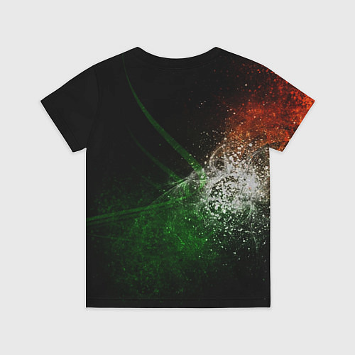 Детская футболка Неоновый всплеск трехцветный / 3D-принт – фото 2
