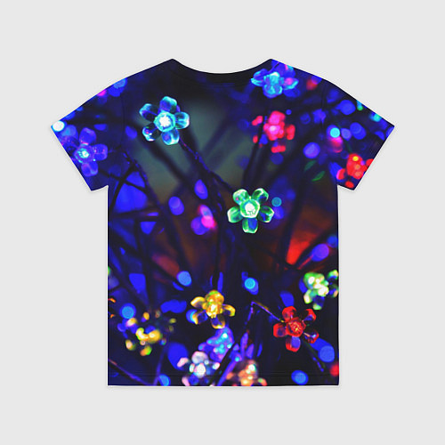 Детская футболка Цветочки фонарики / 3D-принт – фото 2