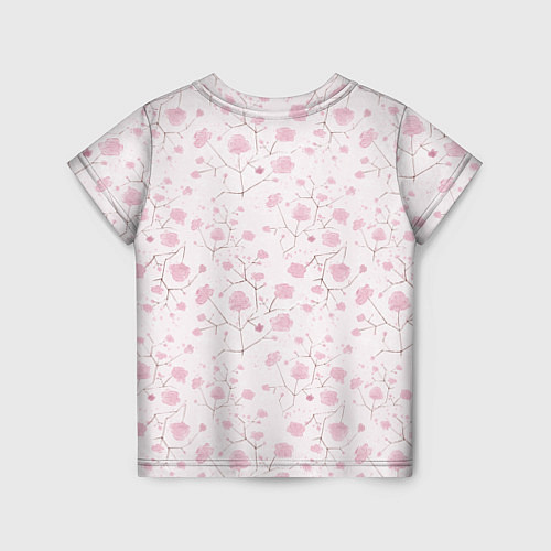 Детская футболка Нежные , весенние цветы / 3D-принт – фото 2
