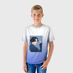 Футболка детская Чонгук на концерте, цвет: 3D-принт — фото 2
